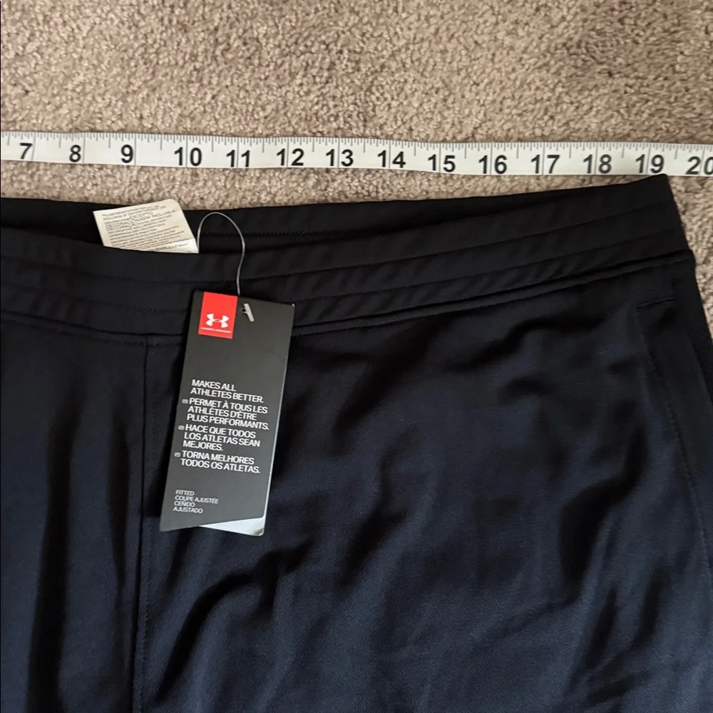 NEW Under Armour men’s athletic track pants black NWT tapered gym casual XXL